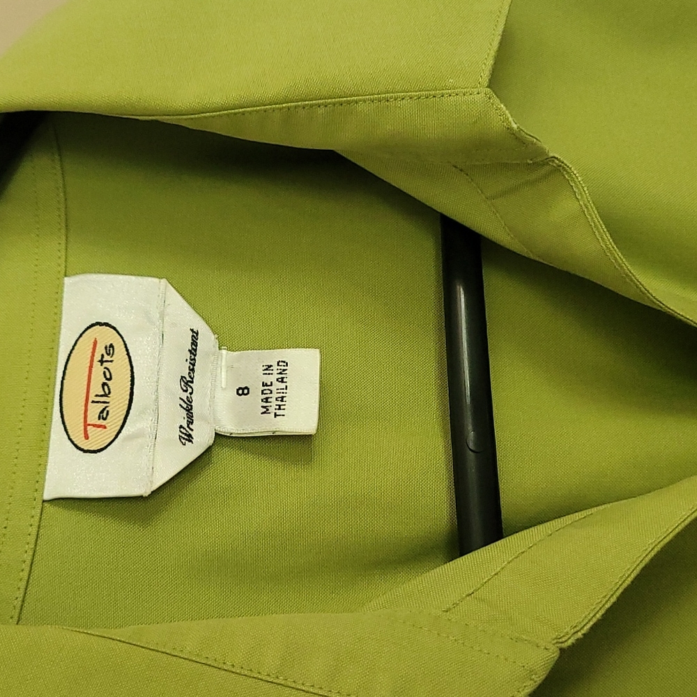 GREEN Talbots button down - Picture 2 of 2